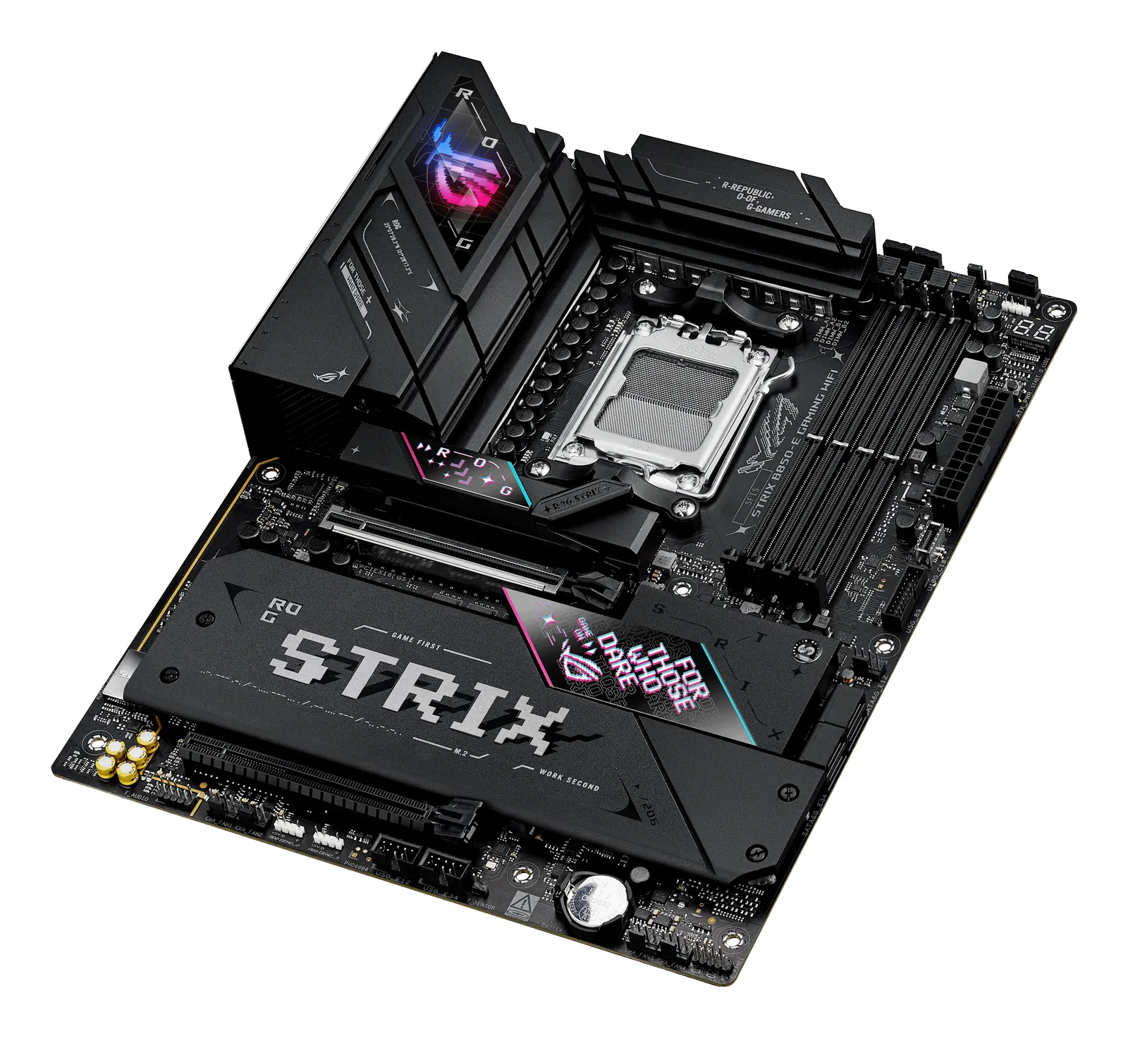 ASUS Motherboard ROG STRIX B850-E GAMING WIFI sAM5 B850 4xDDR5 M.2 HDMI DP USB Type-C Wi-Fi BT ATX