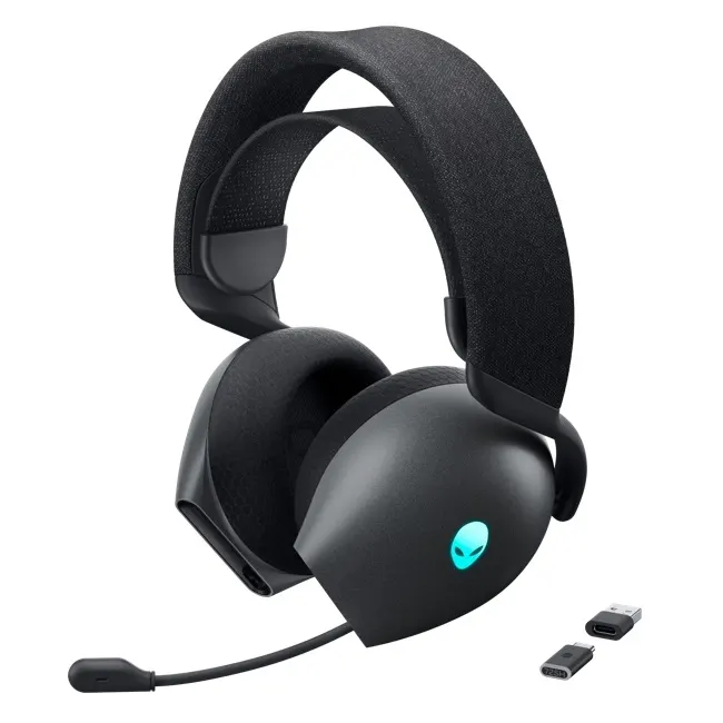 ყურსასმენი Alienware Tri-Mode Wireless Gaming Headset AW725H - Dark Side of the Moon
