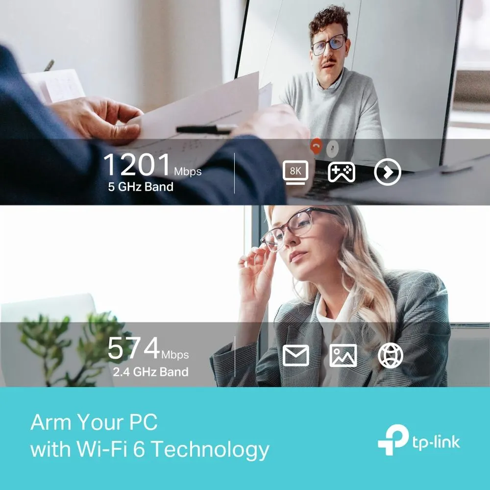 TP-Link, Archer TX35U Plus, AX1800 High Gain Wireless USB Adapter