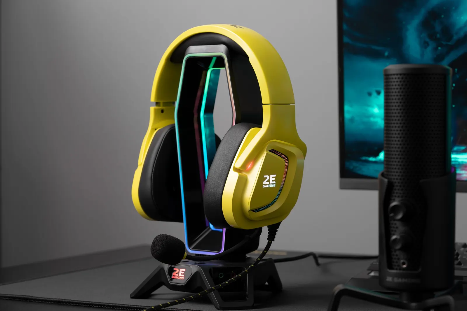ყურსასმენი 2E GAMING Headset HG340 RGB 3.5mm Yellow