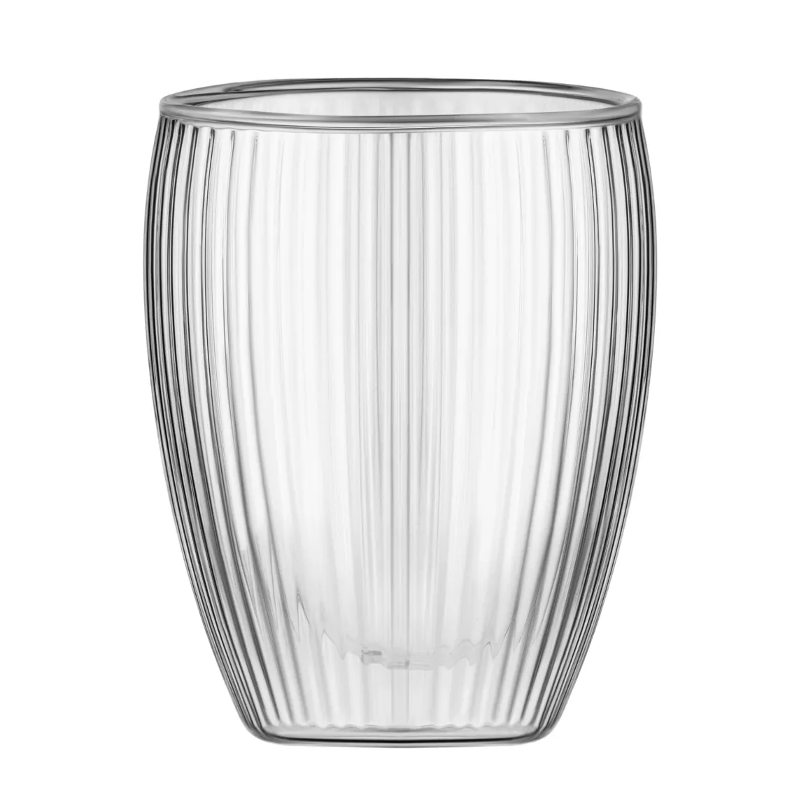 Double wall mug set ARDESTO 450ml, 2pcs, borosilicate glass, transparent