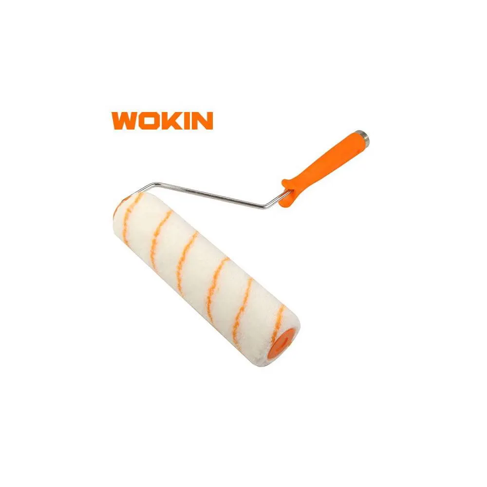 სამღებრო ლილვაკი Wokin 351009, 9", Paint Roller, Orange/White