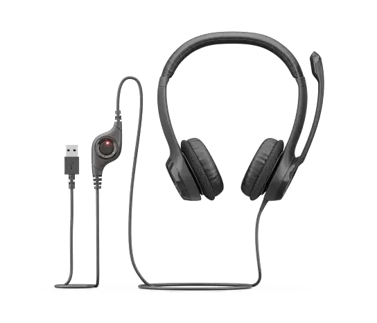 ყურსასმენი Logitech, H390 USB Headset Black