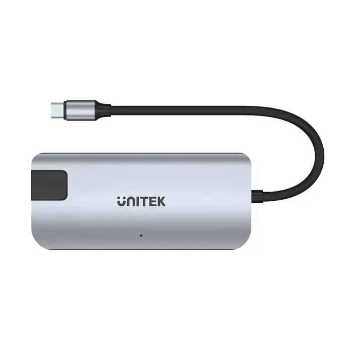 D1028A, UNITEK, 5-In-1 USB3.1 10Gbps Multi-Port Hub (2-Port USB-A 10Gbps + HDMI 4K60Hz + RJ45 + PD 100W), Space Grey
