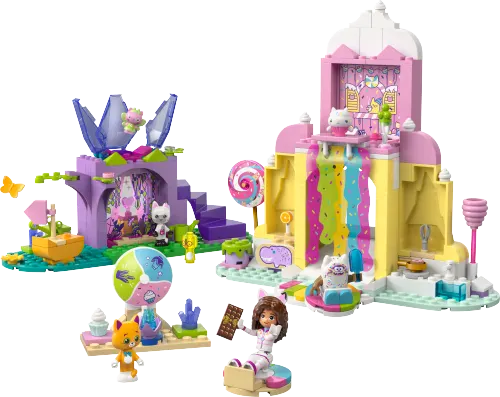 კონსტრუქტორი LEGO Gabby's Dollhouse Sweet Treat Mountain & Kitty Garden 11205