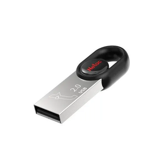 USB ფლეშ მეხსიერება NETAC, UM2, 64GB, USB 2.0, Black