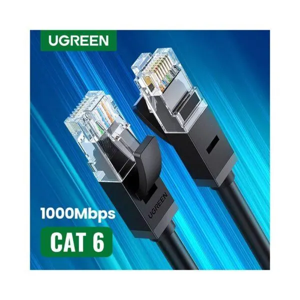 პაჩკორდი NW102 UGREEN (20164) Cat 6 UTP Lan Cable 10m (Black)