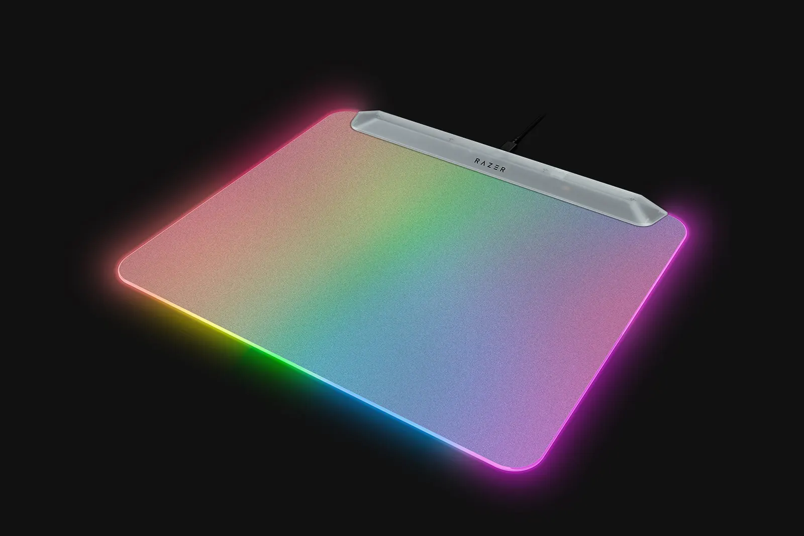მაუს პადი Razer Mouse Pad Firefly V2 Pro, M (360x278x4.6mm), RGB, Phantom White Ed