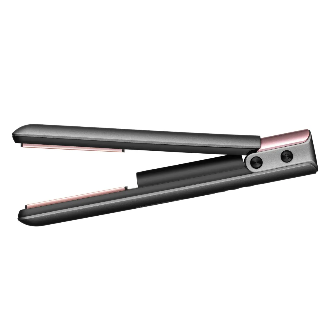 თმის უთო Ardesto Hair straightener Pink Touch, 50V, 160-200C, display, ceramics, USB-C > USB-A gray-pink