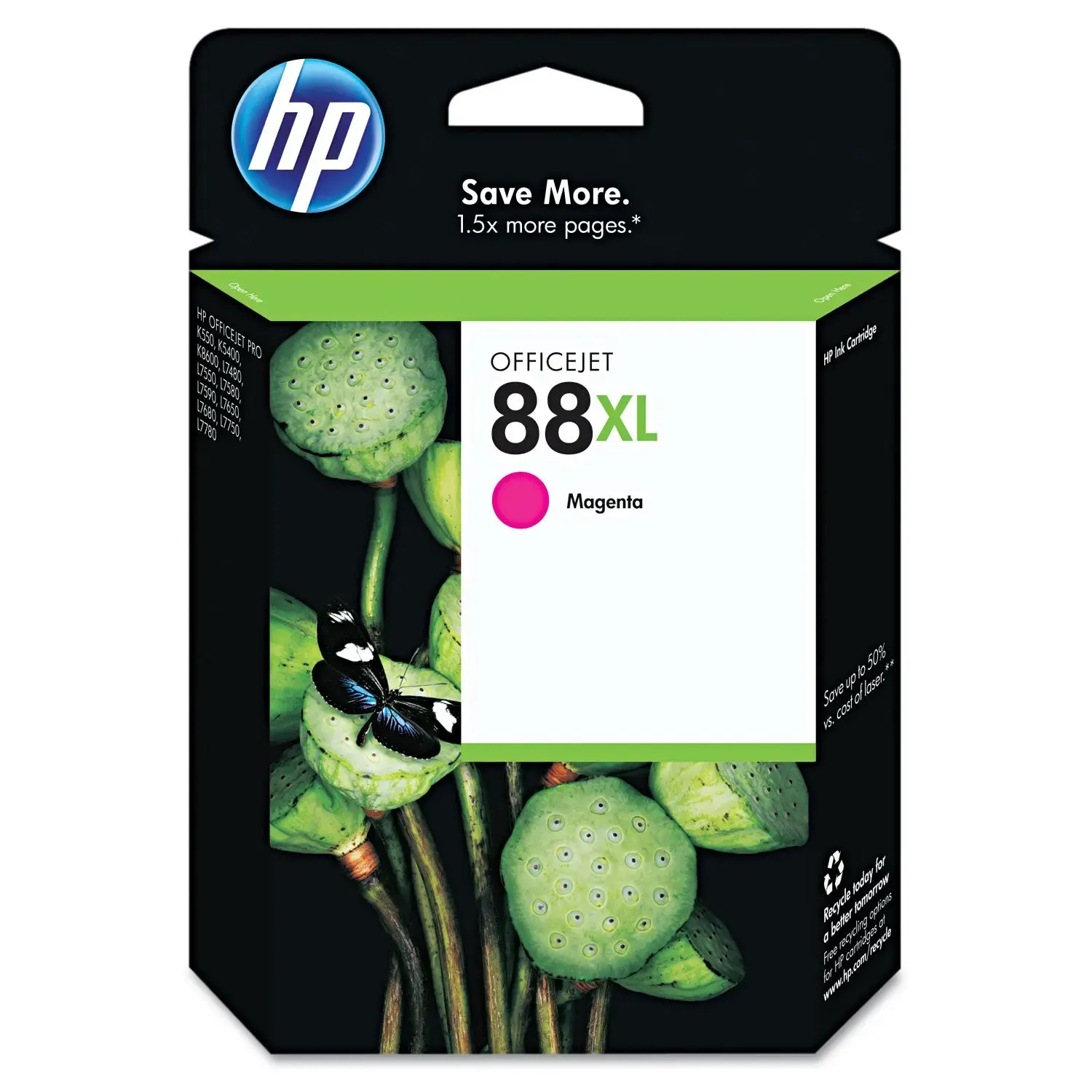 HP 88XL, Magenta Ink Cartridge C9392AE(High Yield)