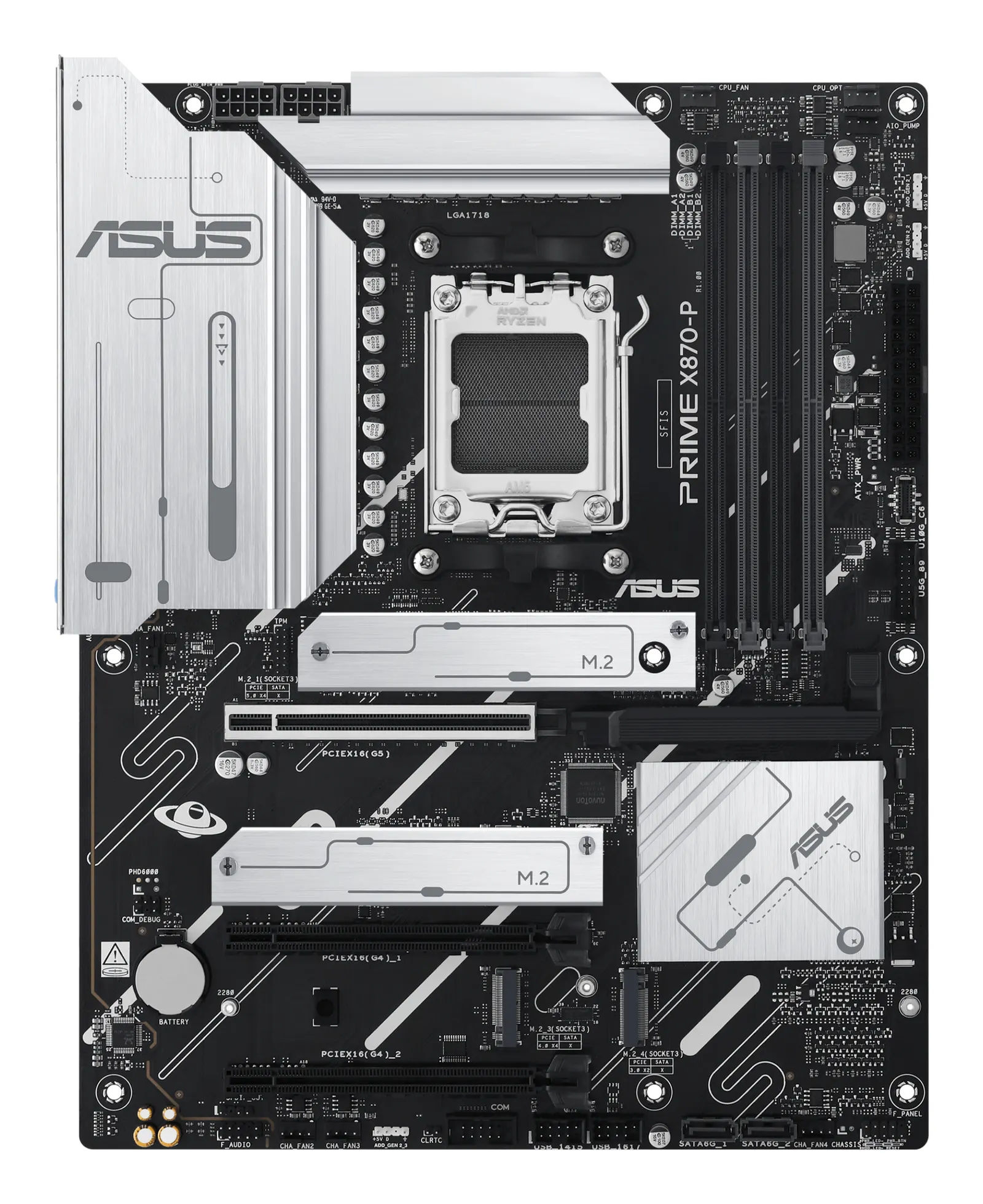 დედაპლატა ASUS Motherboard PRIME X870-P sAM5 X870 4xDDR5 M.2 HDMI ATX