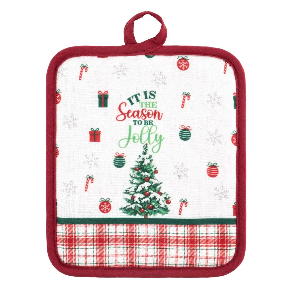 Ardesto Kitchen gift set Christmas Tree, 3pcs, 100% cotton (towel), 100% polyester (pot holders), green
