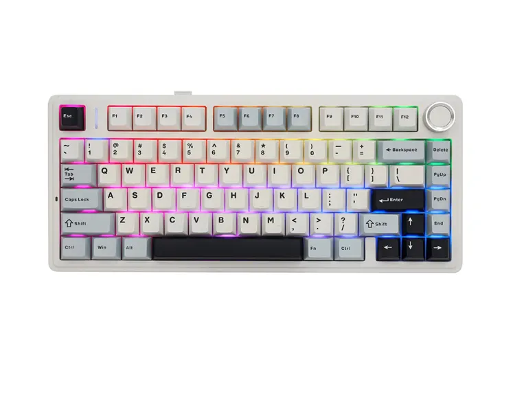 კლავიატურა AULA F75 Gasket Wireless Mechanical Keyboard Blue/White/Purple (Reaper Switch)