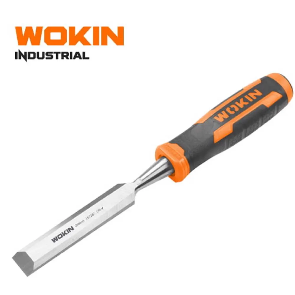 საჭრისი Wokin 254214, 14MM(35/64\"), Wood Chisel (INDUSTRIAL), Black/Orange