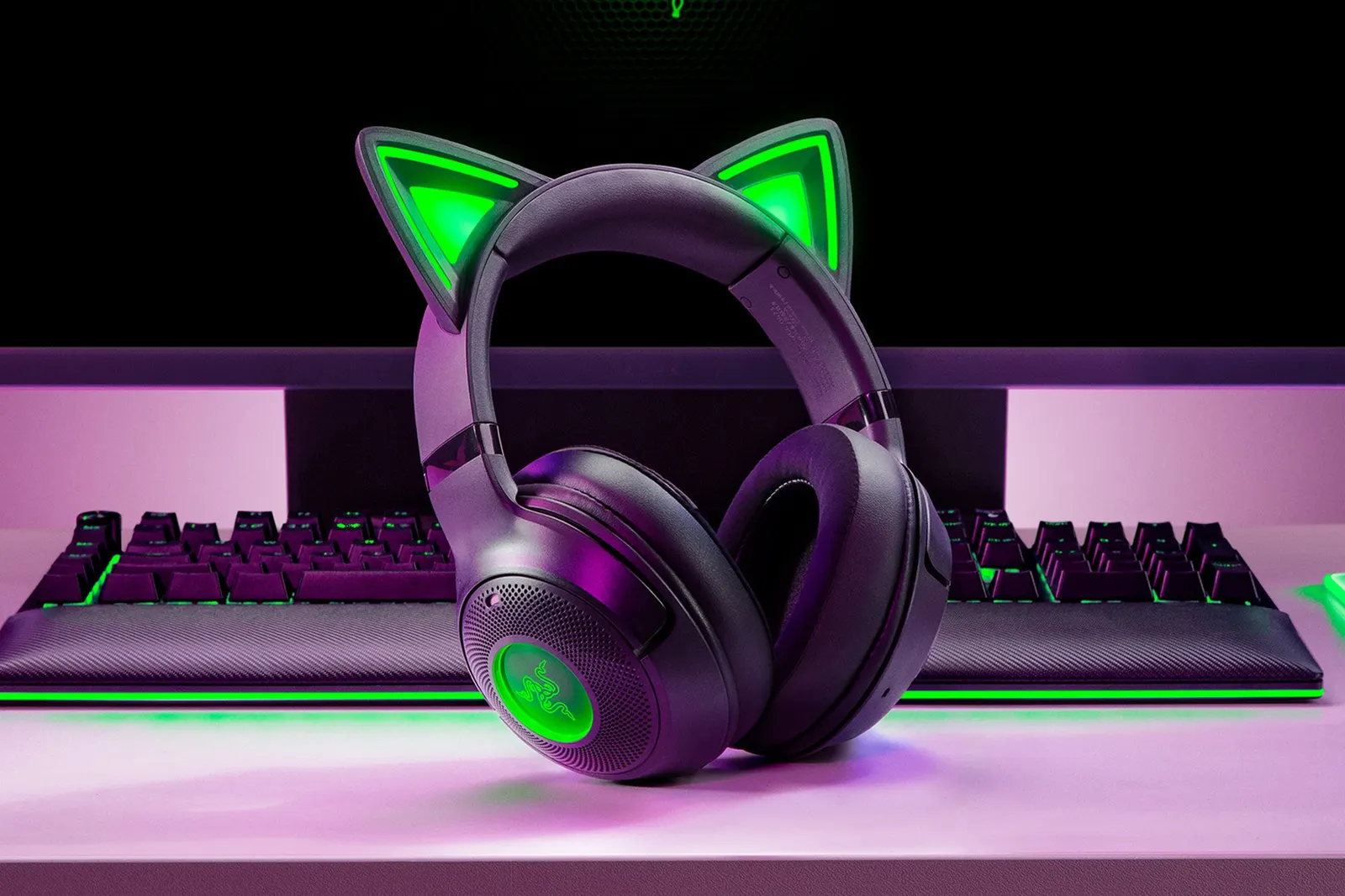 ყურსასმენი Razer Headset Kraken Kitty V2, BT, black