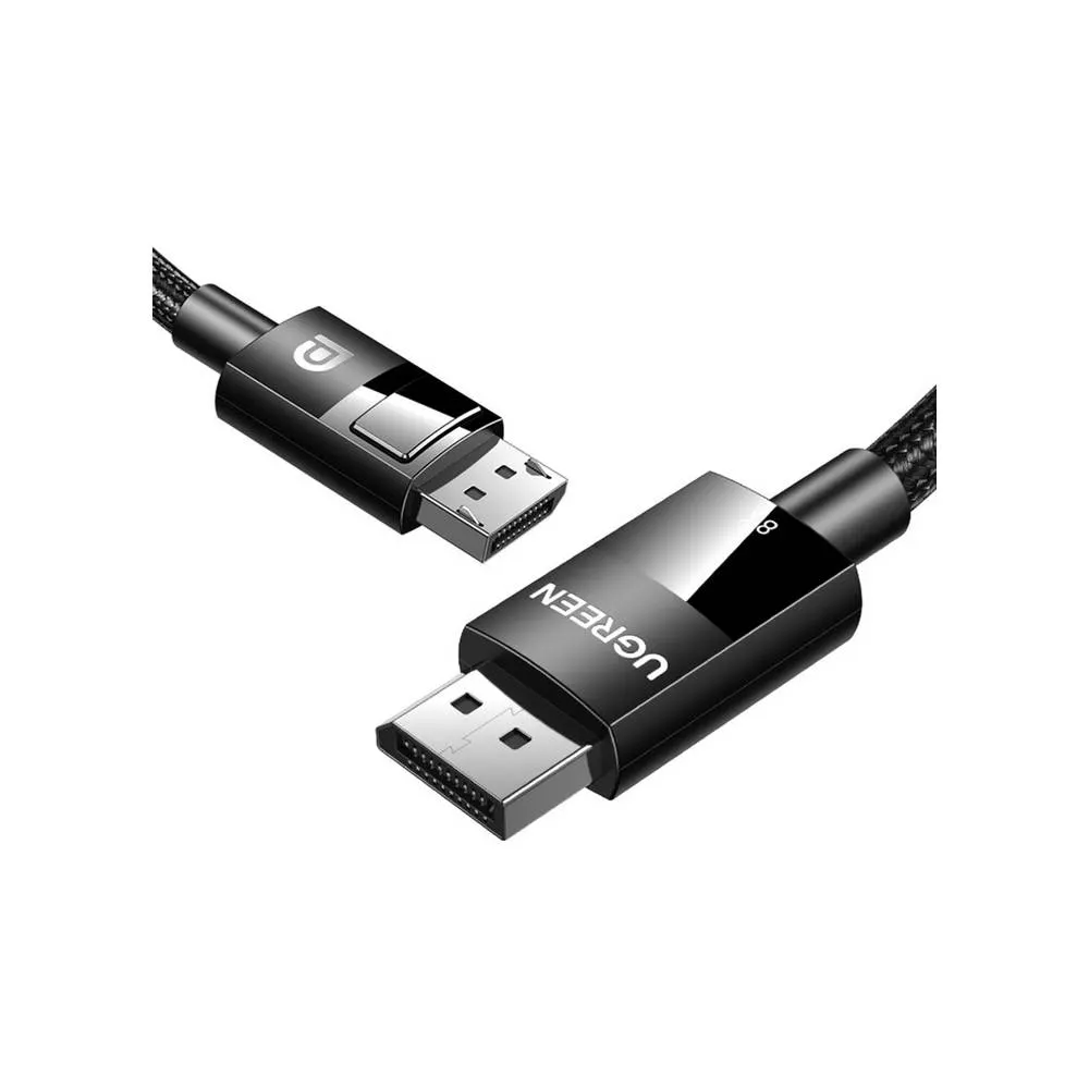 ვიდეო კაბელი UGREEN DP114 (80390), 8K, DisplayPort To DisplayPort, 1m, Black