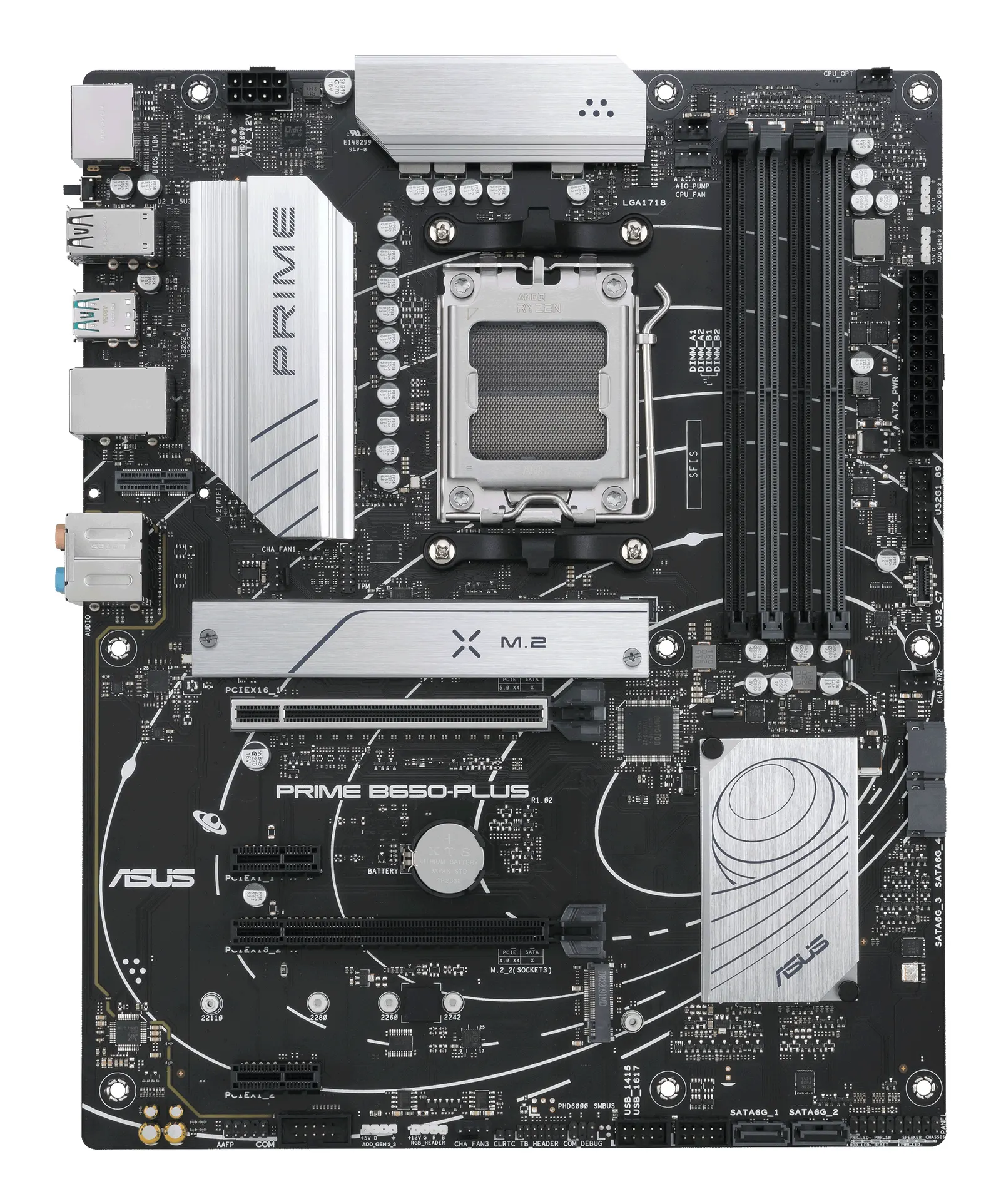 დედაპლატა ASUS Motherboard PRIME B650-PLUS sAM5 B650 4xDDR5 M.2 HDMI DP ATX
