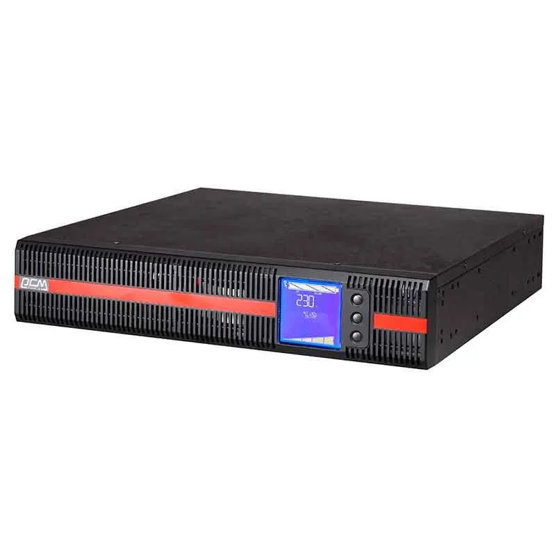 POWERCOM, MRT-1500, 1500VA/1500W, Online, Automatic and manual internal bypass, Black.