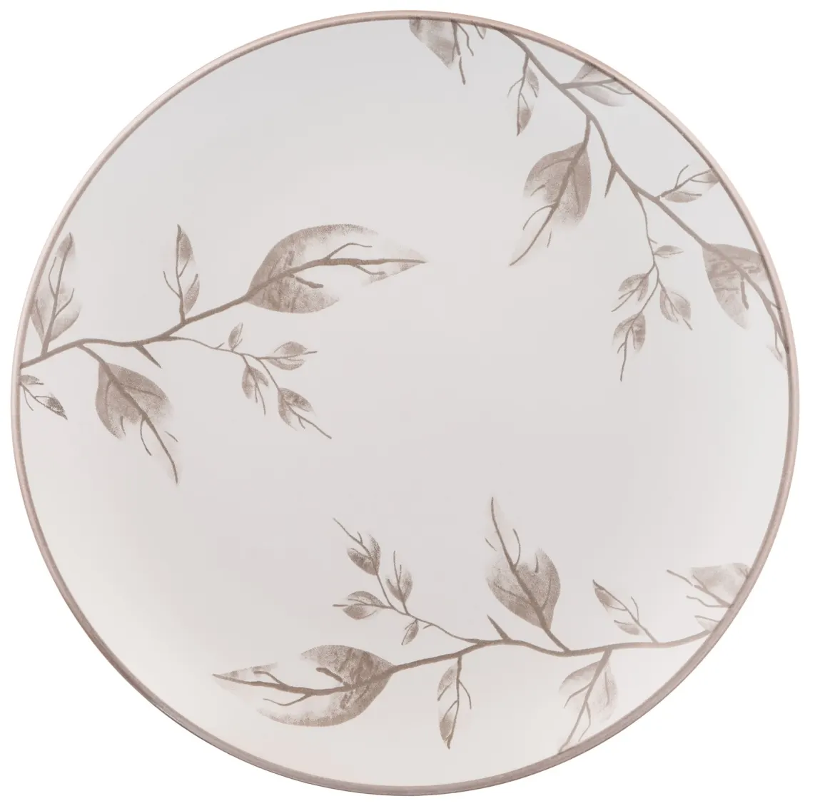 თეფში Dessert plate ARDESTO Asti, 19.4cm, ceramic, white-beige