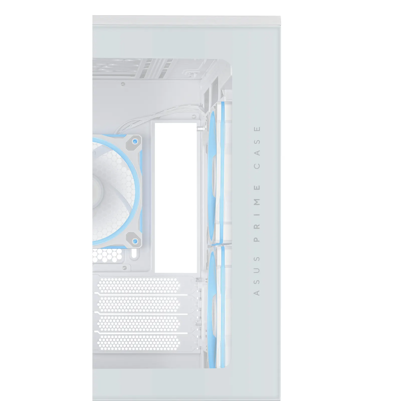 ASUS Prime AP202 Tempered Glas, without PSU, 2xUSB3.2, 1xUSB Type-C, Tempered Glass side, mATX, WHITE 90DC00P3-B19000