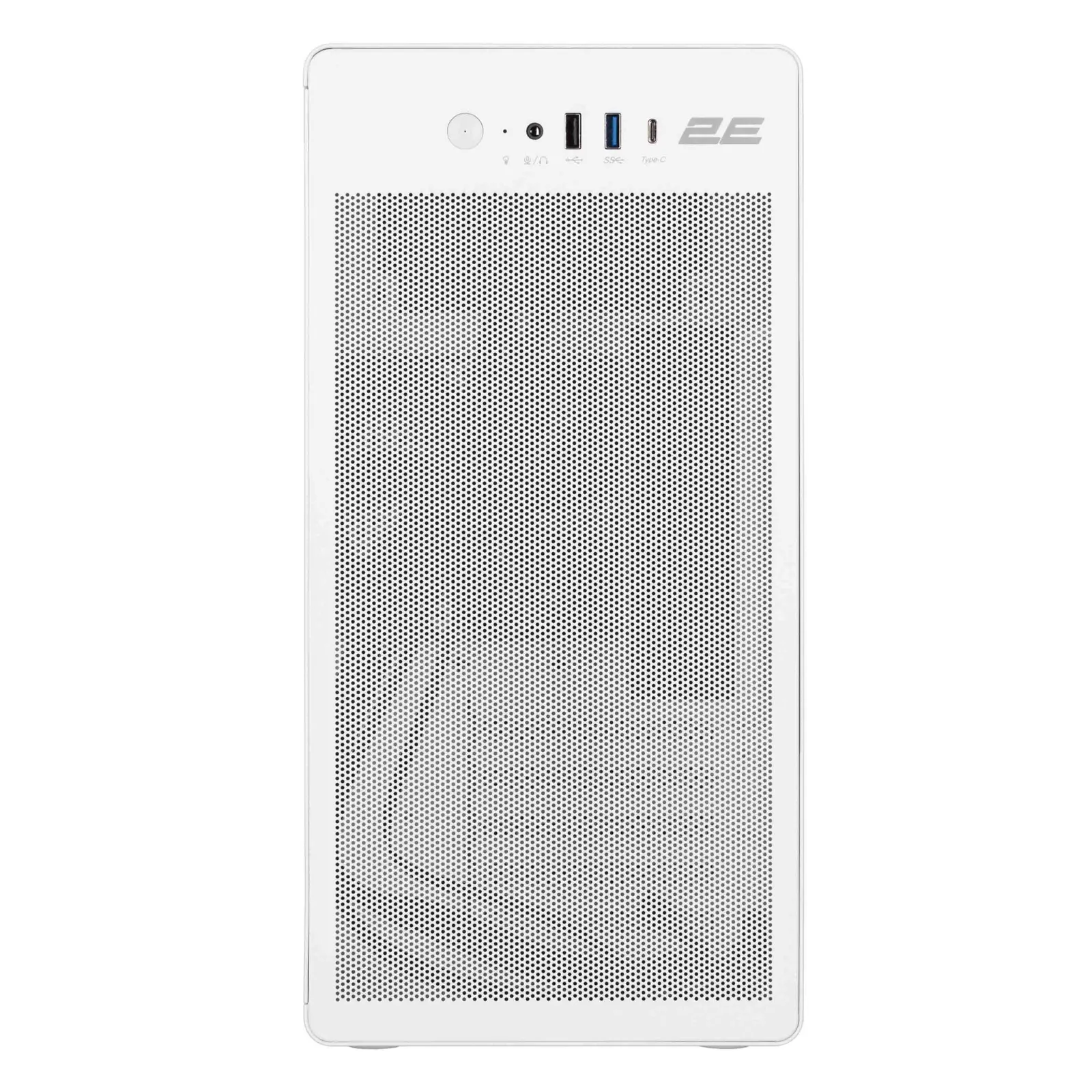 ქეისი PC case 2E Credo V285W without PSU, 1xUSB3.0, 1x USB 2.0, 1xUSB Type-C, 1x120mm, VGA 300mm, mATX, white