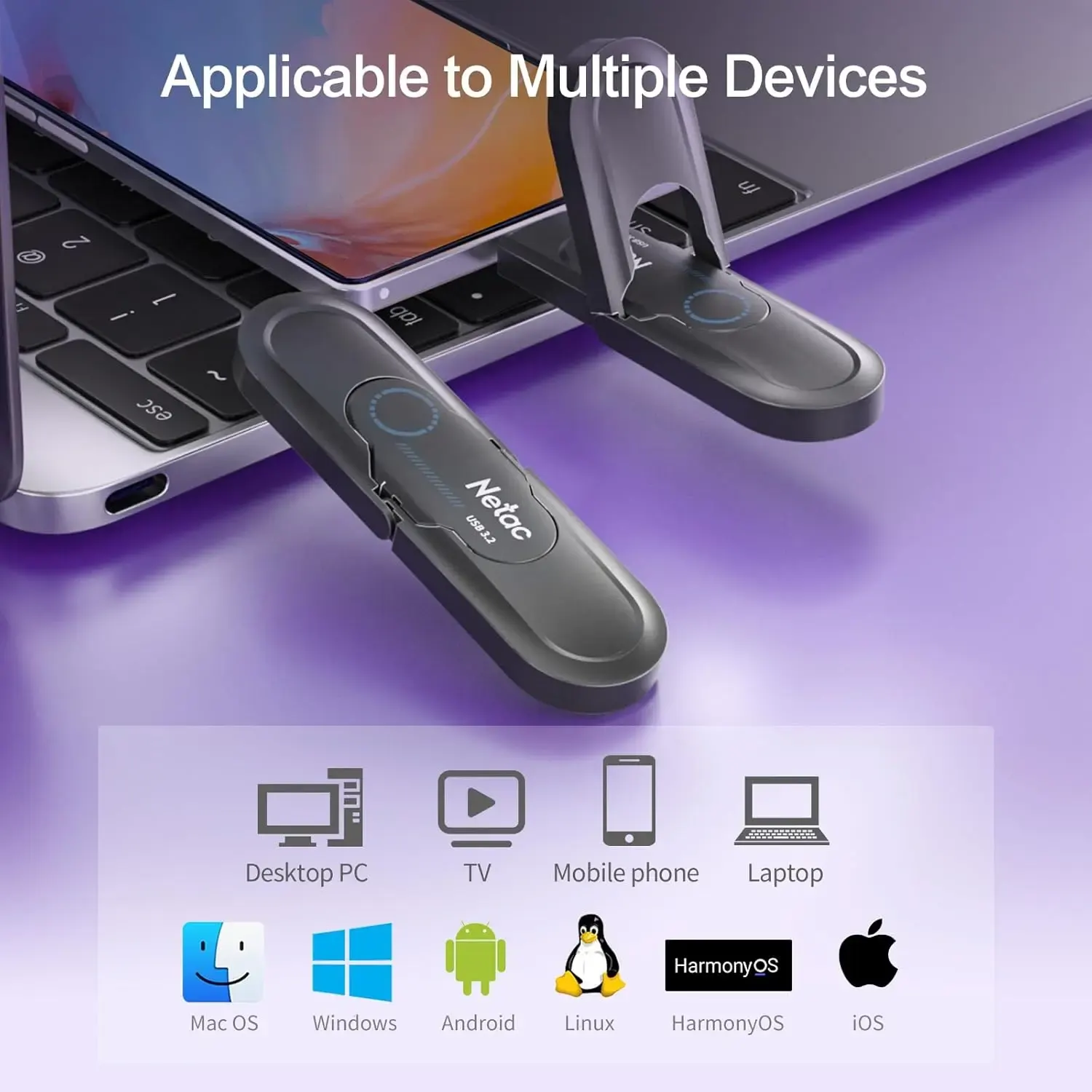NETAC, US9, 512GB, External SSD, USB3.2+TypeC Solid State Flash Drive