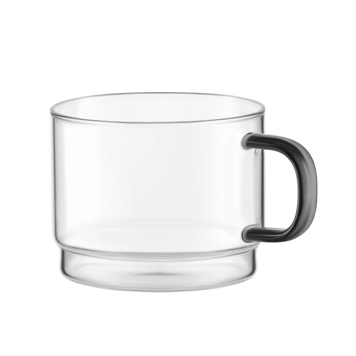 Ardesto Set of cups 350ml, 4pcs, borosilicate glass, transparent