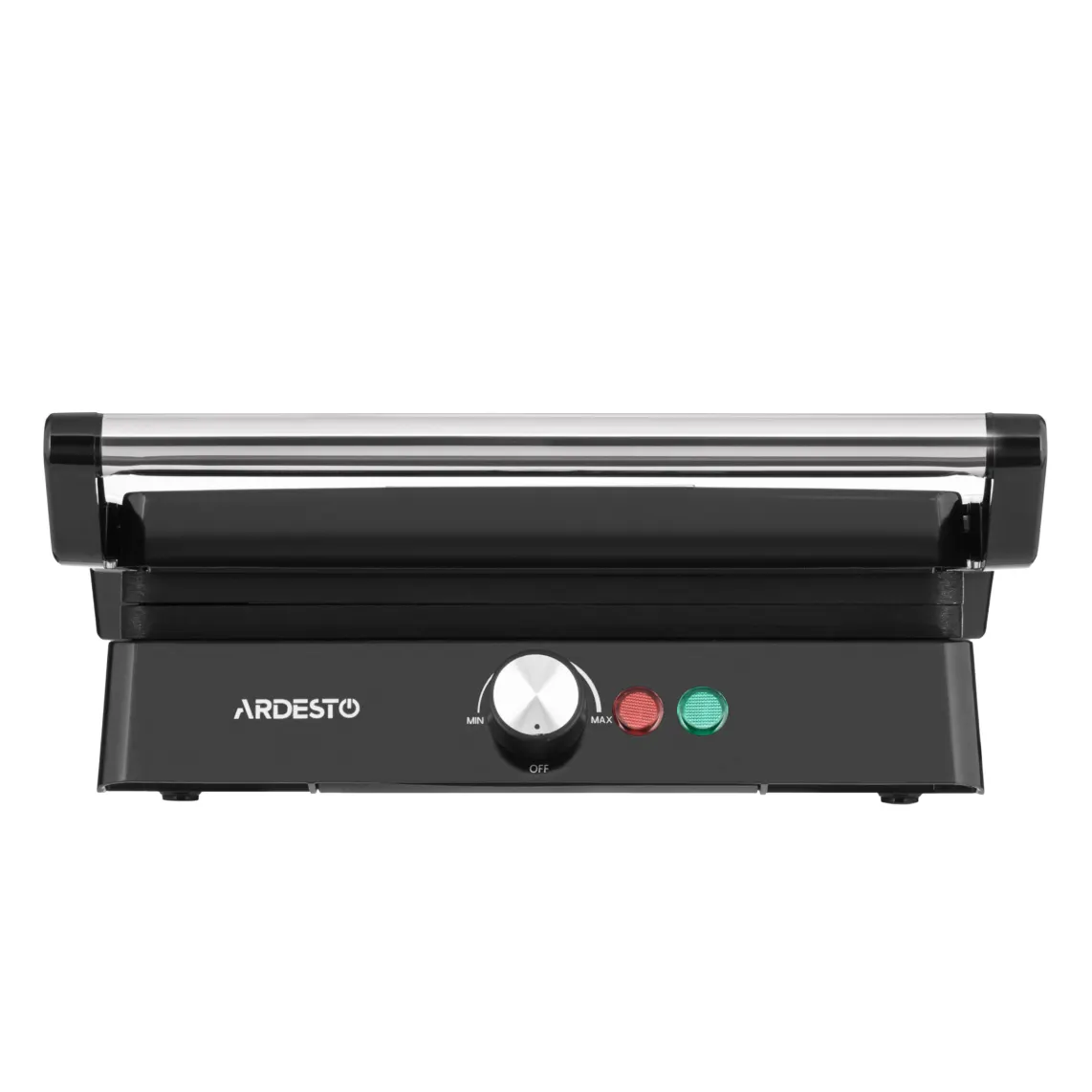 ელექტრო გრილი Ardesto grill clamping, 1800W, 180° opening, metal, black-silver