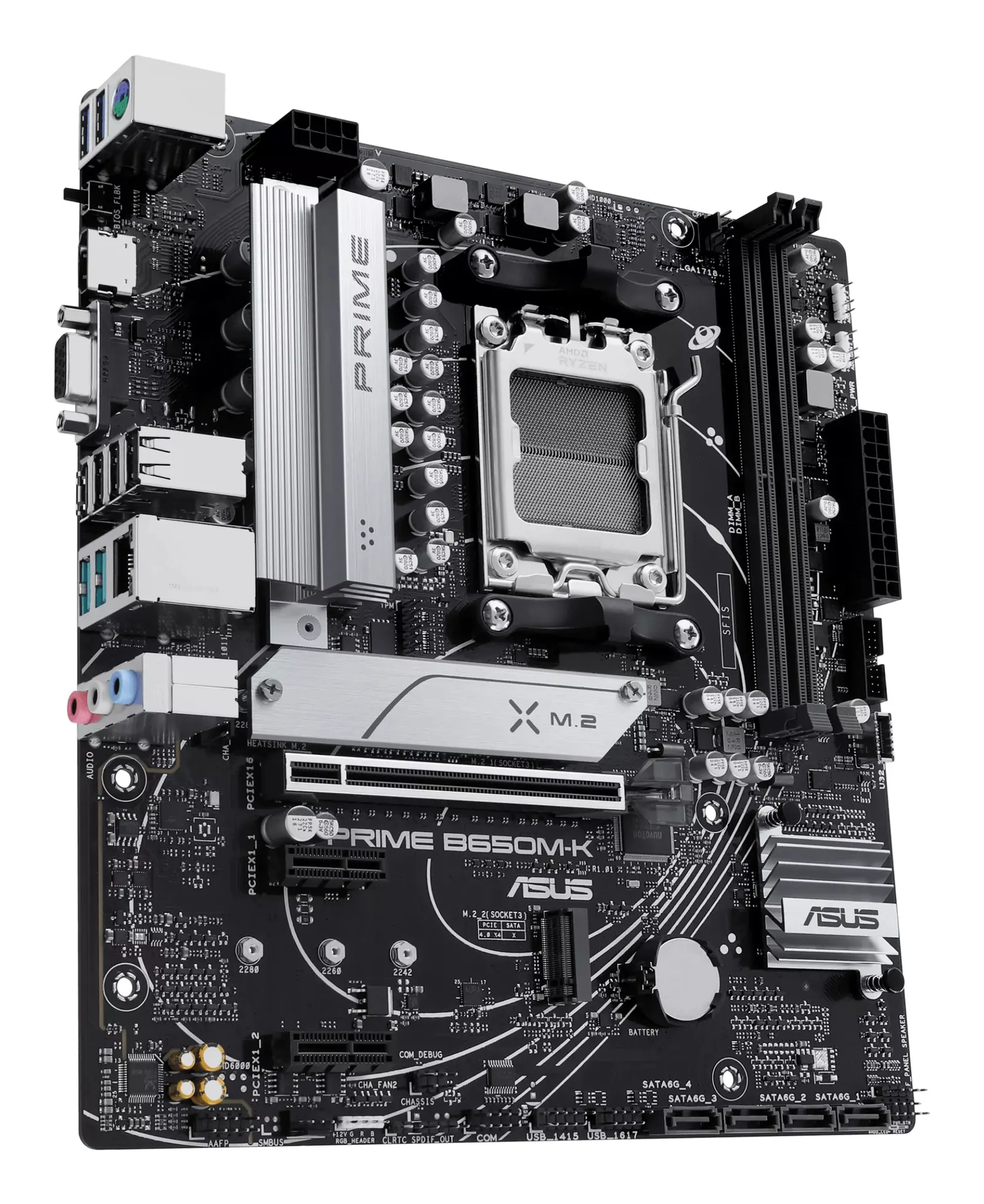 დედაპლატა ASUS Motherboard PRIME B650M-K sAM5 B650 2xDDR5 M.2 HDMI D-Sub mATX