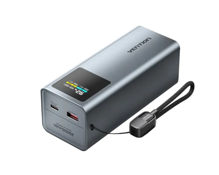 პორტატული დამტენი Vention FKCH0 20.000mAh Power Bank 100W Gray