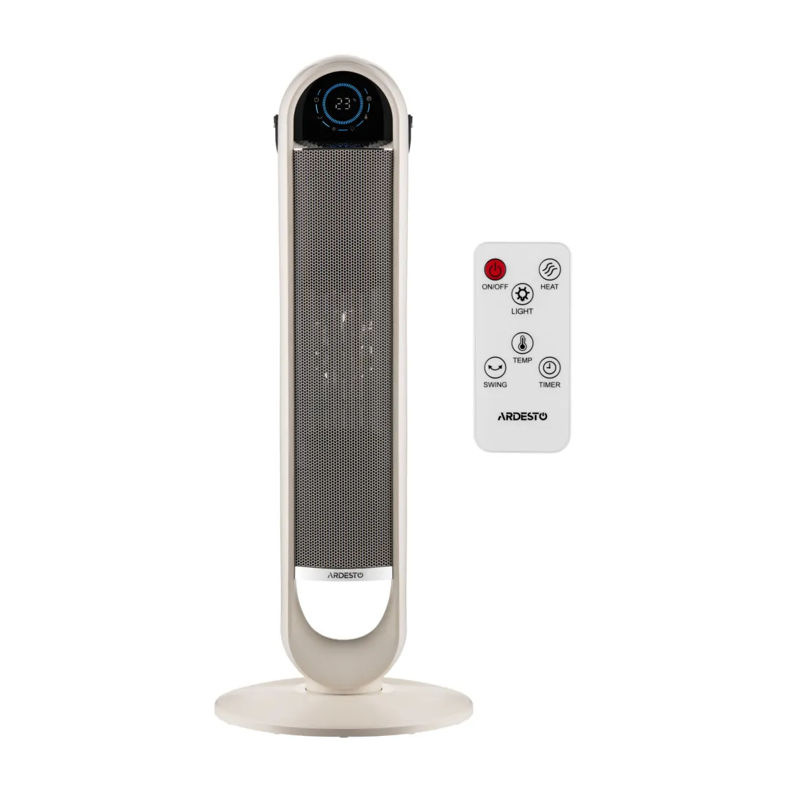 თბოვენტილატორი Fan heater ARDESTO FHC-2000ECWH 20m2, 2000w, electronic control, ceramic heating element, remote control, white
