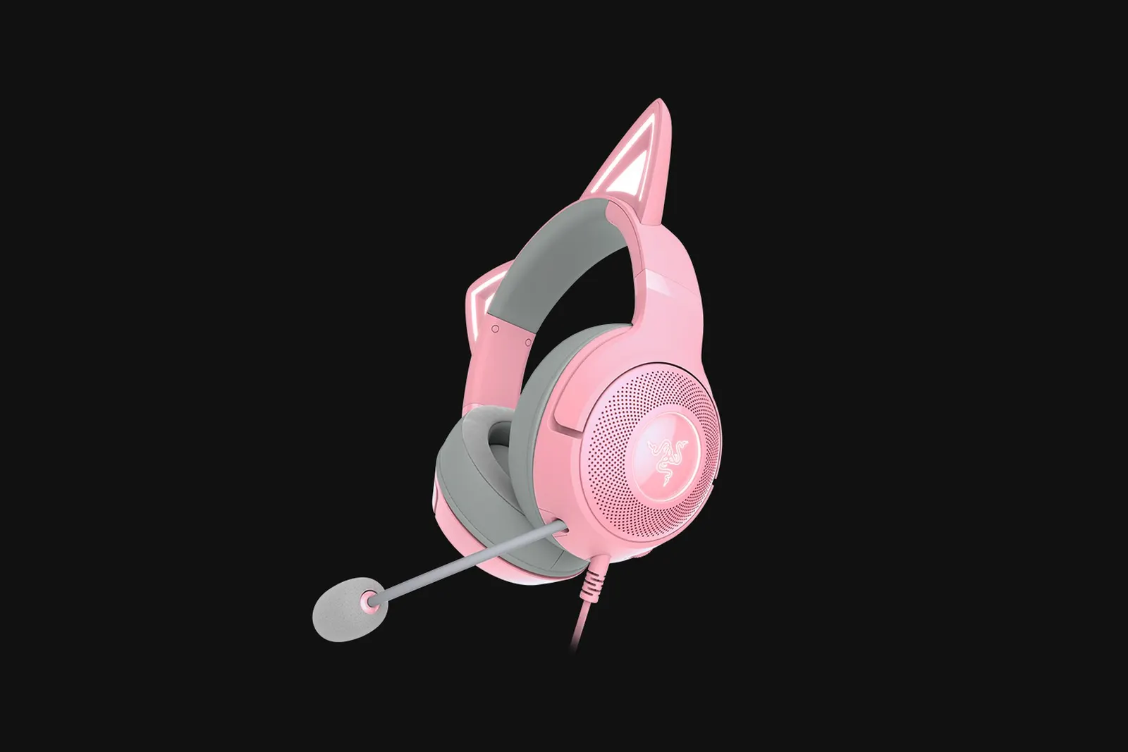 Razer Headset Kraken Kitty V2, RGB, USB, Quartz Ed