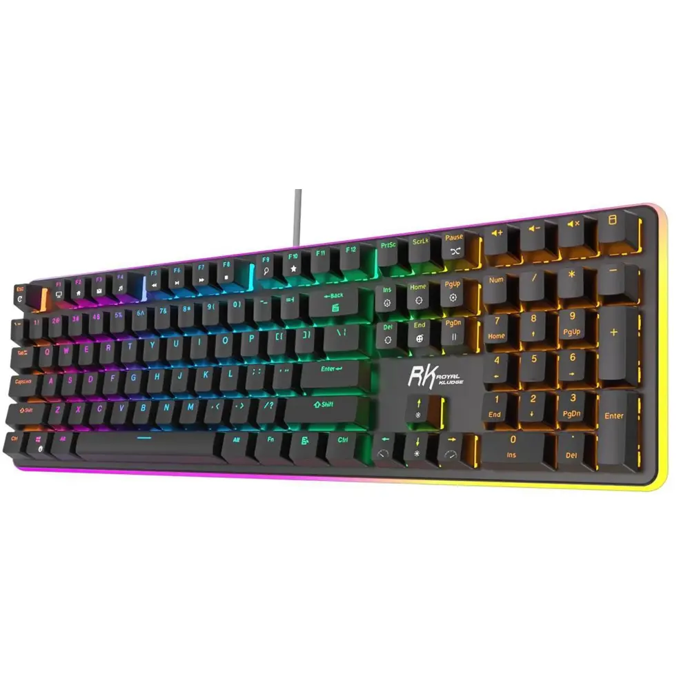 კლავიატურა Royal Kludge RK 918 Mechanical Keyboard, Blue switch, Wired, USB, Black