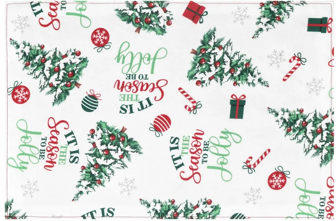 სუფრის ხელსახოცი Ardesto Serving napkin Christmas Tree 30x45cm, 100% polyester, green