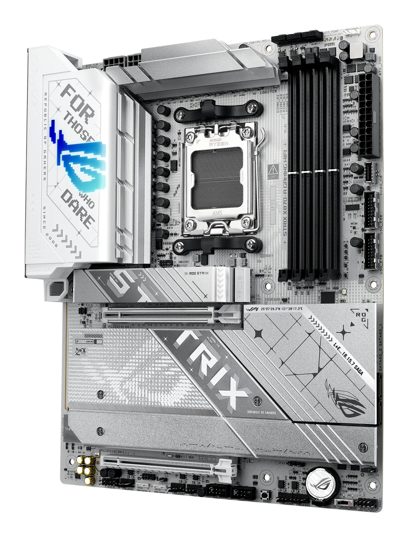 დედაპლატა ASUS Motherboard ROG STRIX X870-A GAMING WIFI sAM5 X870 4xDDR5 M.2 HDMI DP WiFi BT ATX