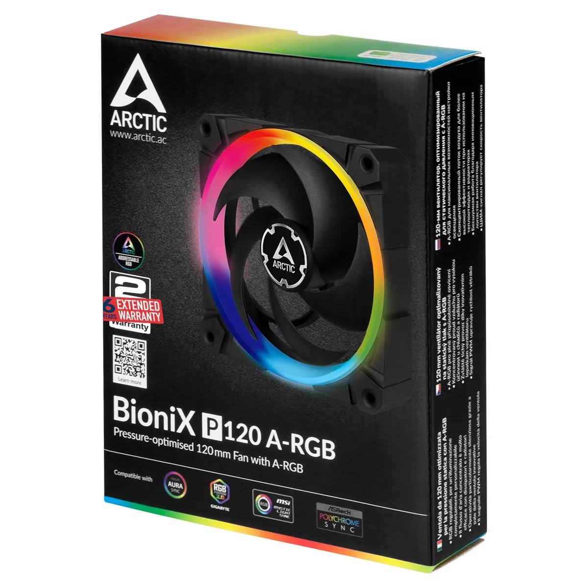 ქეისის ვენტილატორი Arctic BioniX P120 A-RGB
