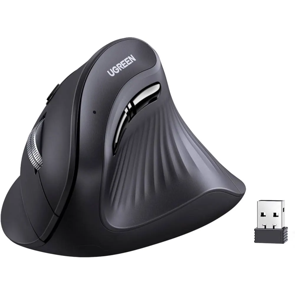 მაუსი UGREEN MU008 (25444), Wireless, Bluetooth, USB, Mouse, Black