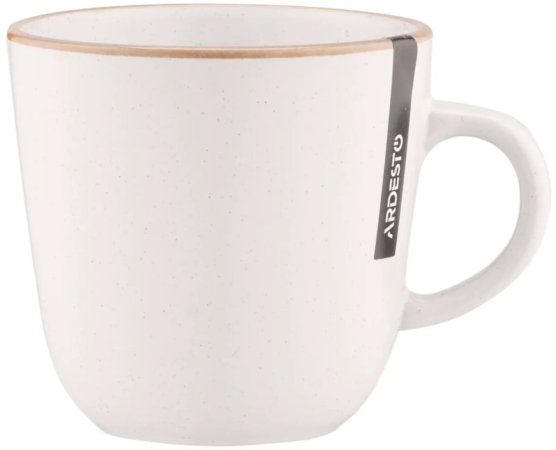 ფინჯანი Ardesto Mug Apulia, 450ml, ceramic, creamy
