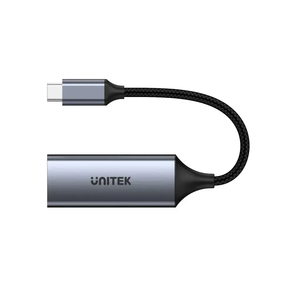 V1413A,UNITEK USB-C to VGA(1080P-60Hz) Adapter Cable, with Briad, Grey & Black
