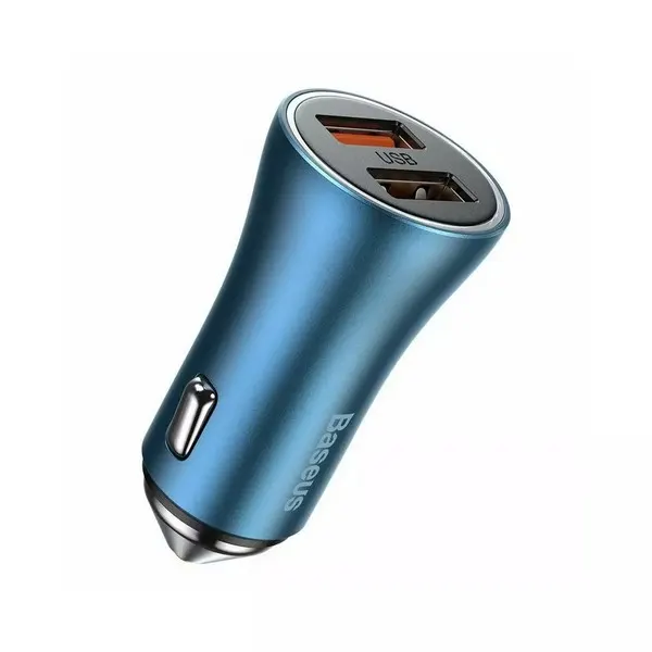 მანქანის დამტენი Baseus Golden Contractor Pro Blue 40W