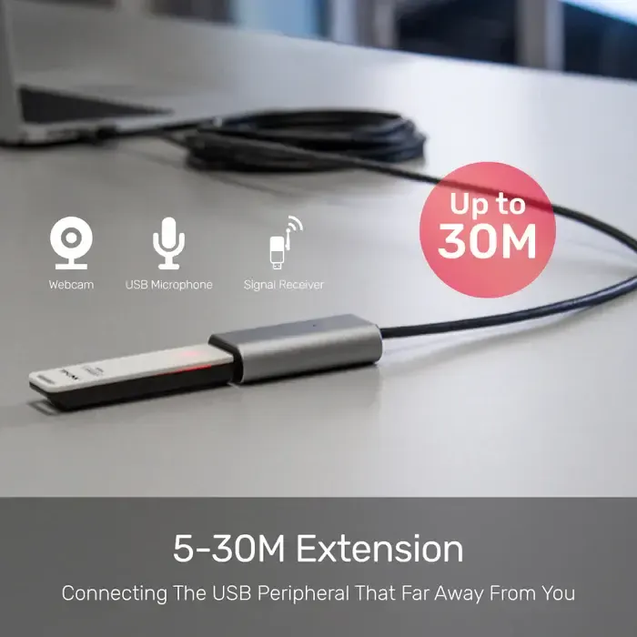 Y-272, UNITEK, 10M USB 2.0 Aluminum Extension Cable