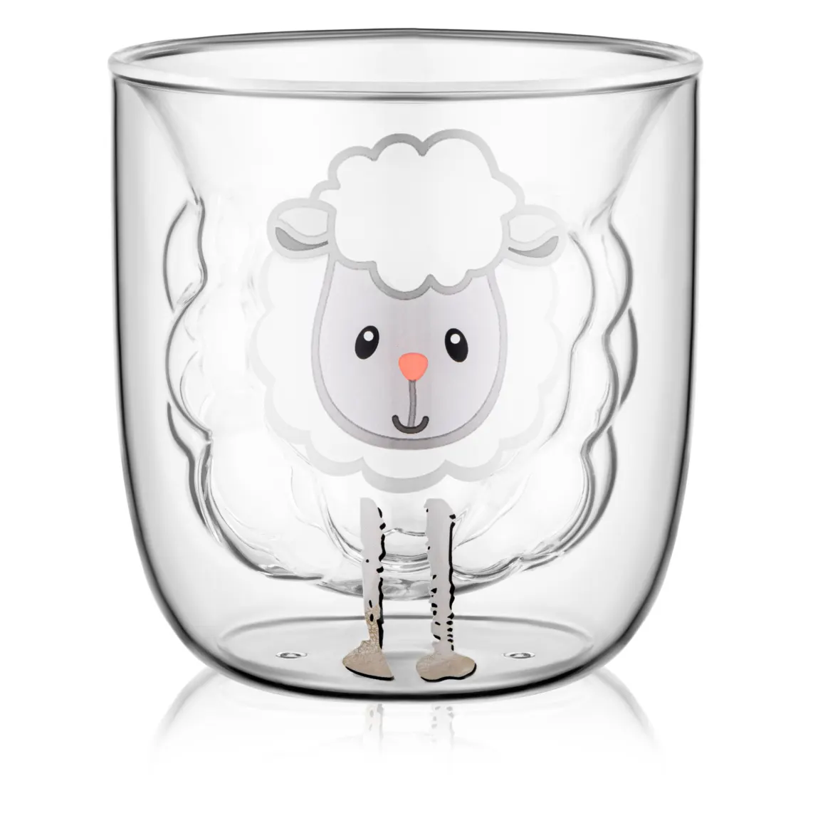 Ardesto Double wall mug set 300ml, 2pcs, borosilicate glass, transparent