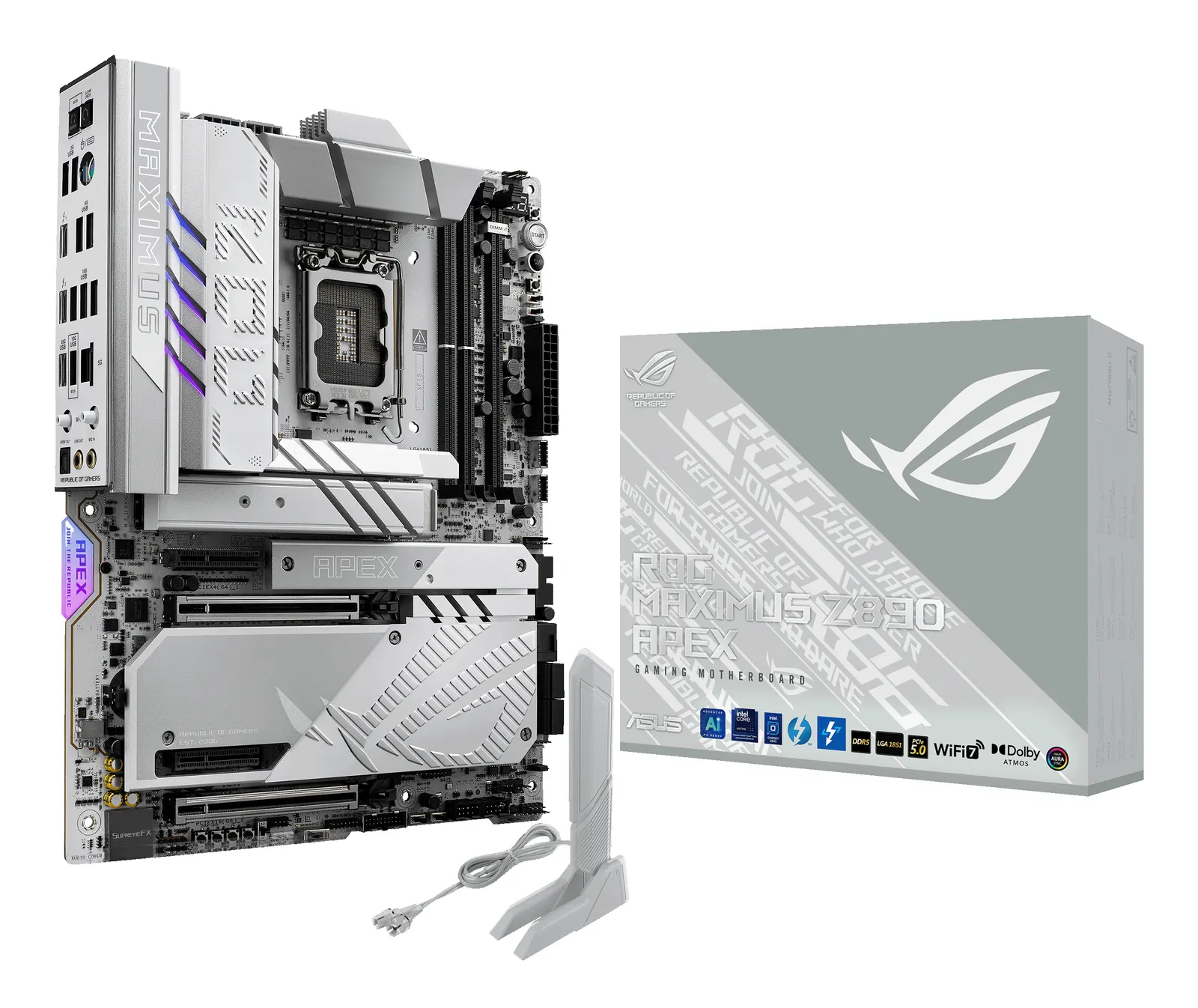 დედაპლატა ASUS Motherboard ROG MAXIMUS Z890 APEX s1851 Z890 2xDDR5 M.2 Thunderbolt DP Wi-Fi BT ATX