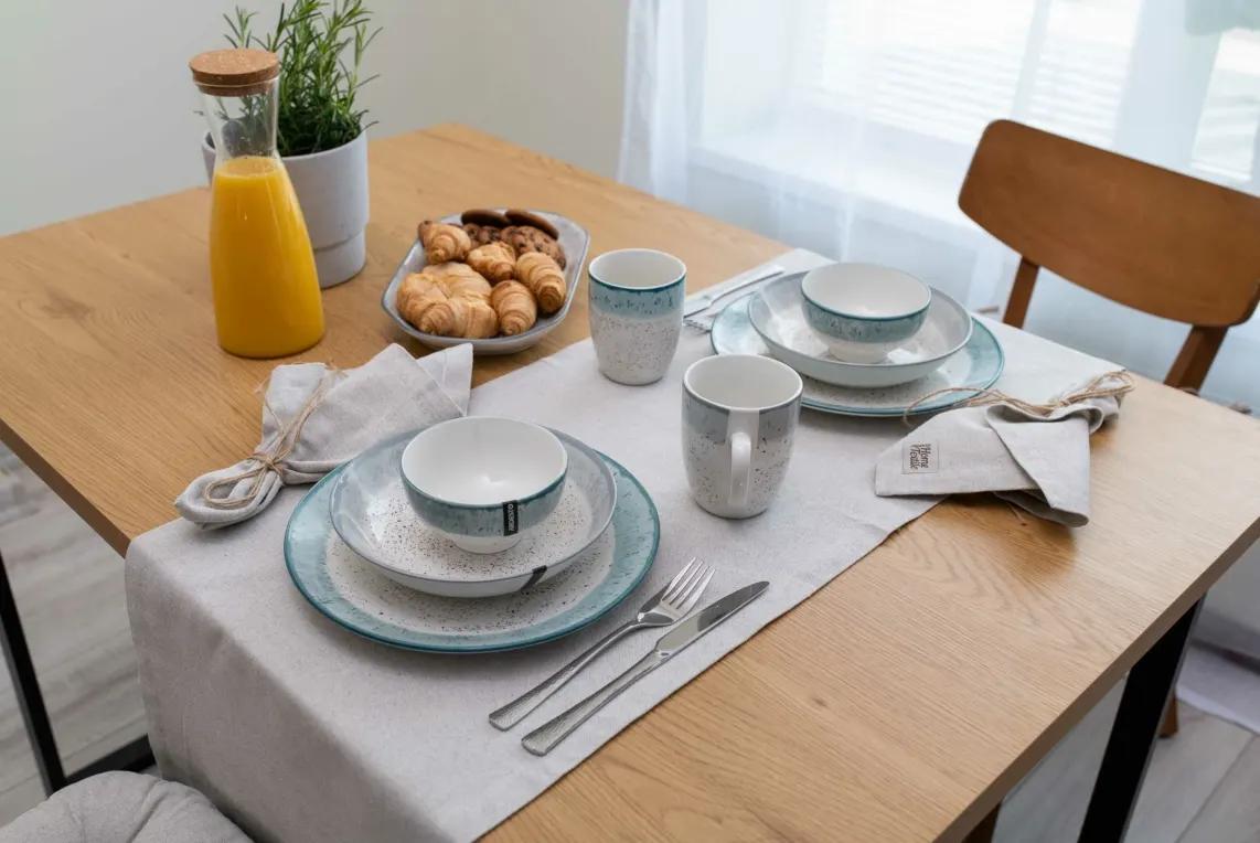 ჯამი Ardesto Bowl Siena, 11.5cm, porcelain, white-blue