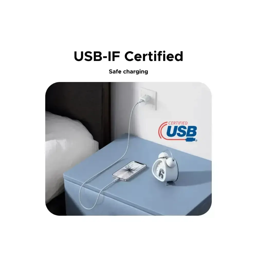 USB კაბელი UGREEN L534 (75731), 240W, Type-C To Type-C PD Fast Charging Cable, 1m, Blue