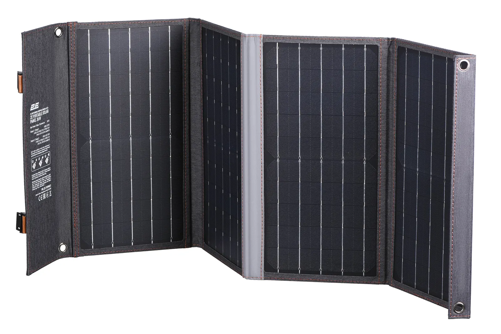 მზის პანელი 2E portable solar panel, 36 W, USB-C 20W, USB-A 18W