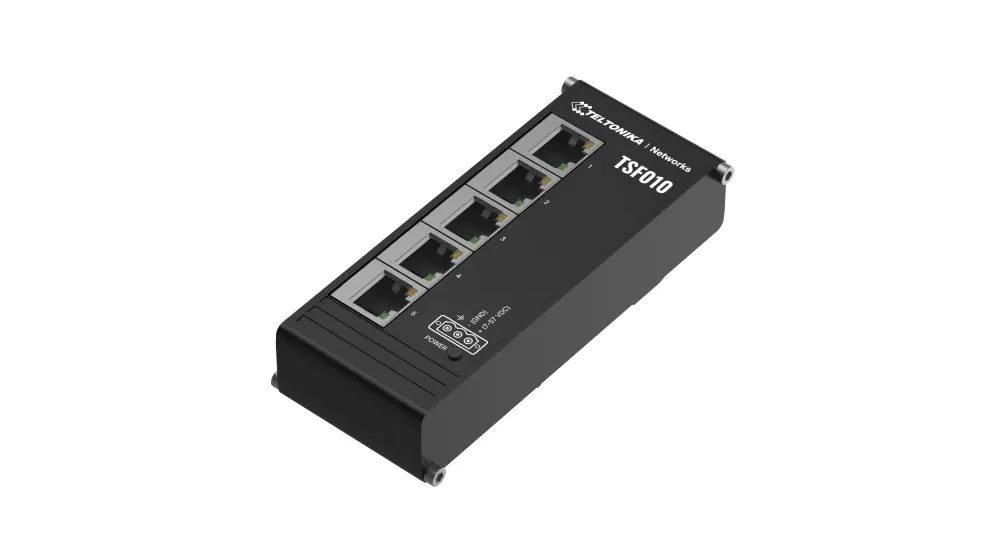 Flat Industrial Switch 5 x 100 ports, Teltonika TSF010