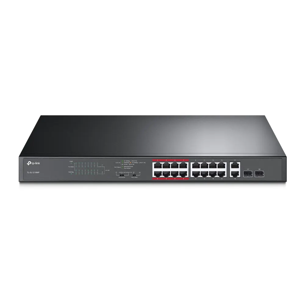 სვიჩი TP-link TL-SL1218MP PoE+ Switch Unmanaged PoE+