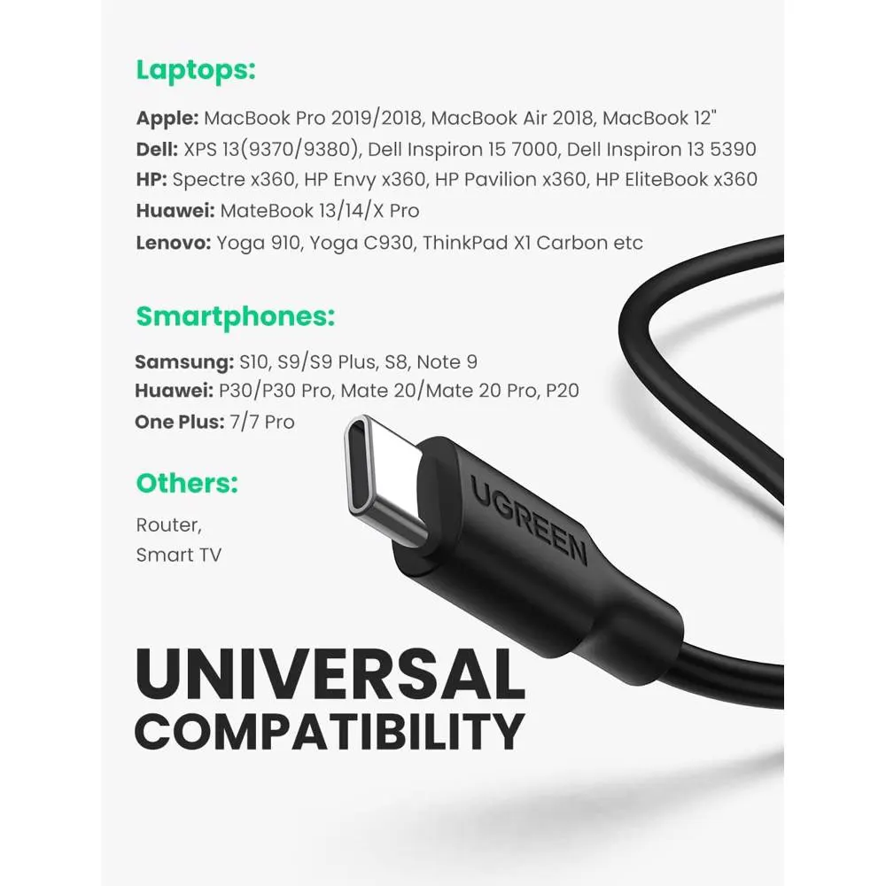 Type-C ადაპტერი UGREEN CM321 (70610), Type-C 3.0 to 2.5-Inch SATA Converter, 50cm, Black