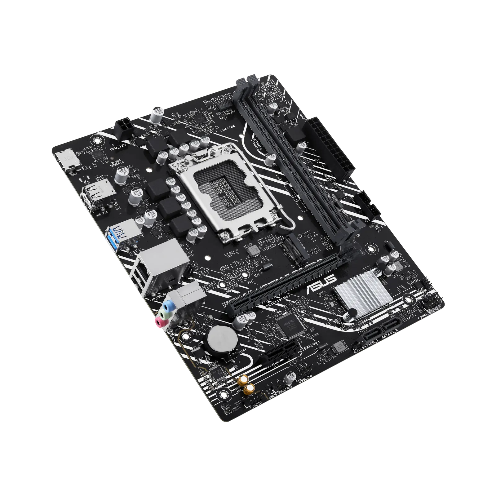 ASUS, PRIME H610M-F D4 R2.0, Motherboard, LGA1700 micro-ATX DDR4, PCIe 4.0, 1x M.2, 2x SATA, HDMI